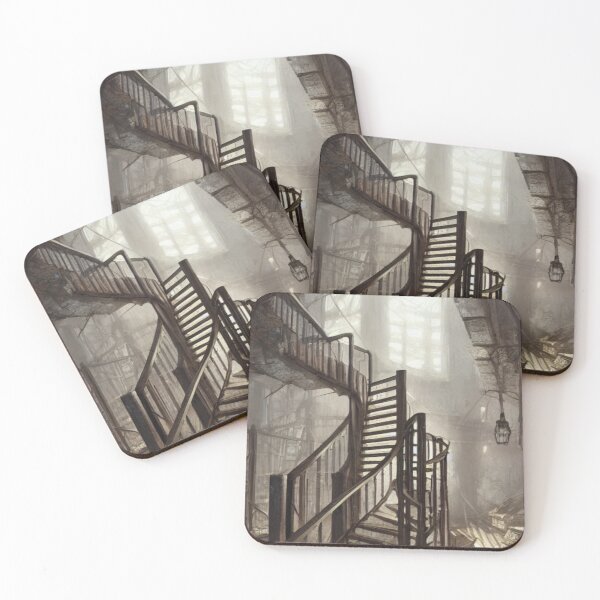 Item preview, Old Wooden Stairs In Basement #1 designed and sold by Itsheartshop.