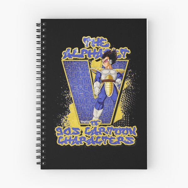 Item preview, The Alphabet of 90s Cartoon Characters Letter V is for Vegeta designed and sold by More-dan-Prints.