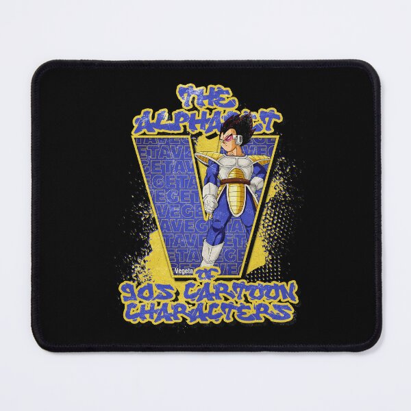 Item preview, The Alphabet of 90s Cartoon Characters Letter V is for Vegeta designed and sold by More-dan-Prints.
