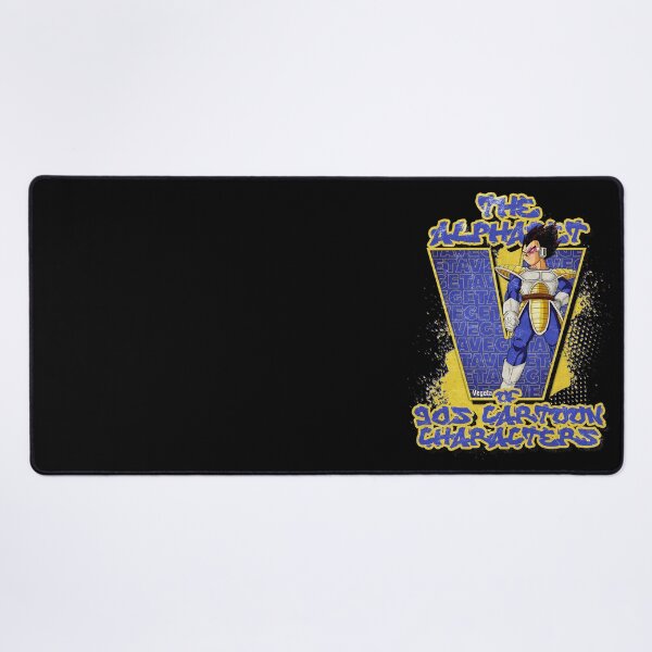 Item preview, The Alphabet of 90s Cartoon Characters Letter V is for Vegeta designed and sold by More-dan-Prints.