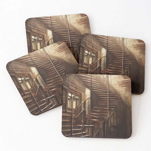 Item preview, Old Wooden Stairs In Basement #2 designed and sold by Itsheartshop.
