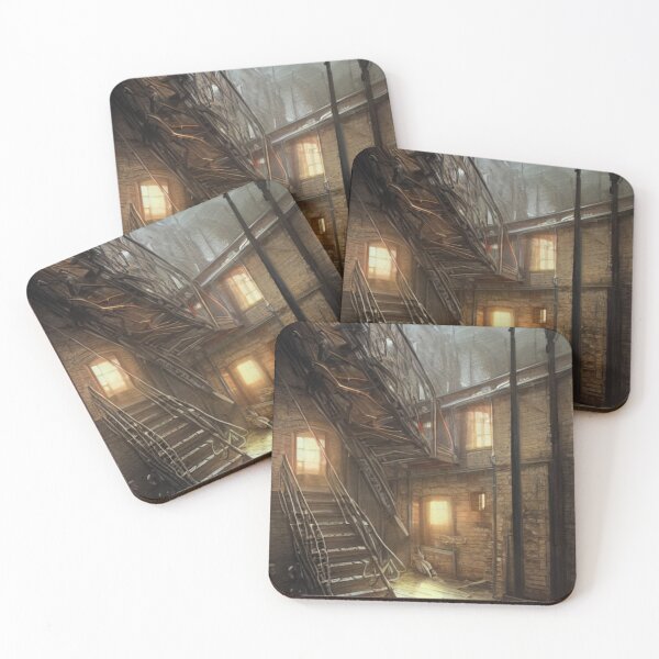 Item preview, Old Wooden Stairs In Basement #4 designed and sold by Itsheartshop.