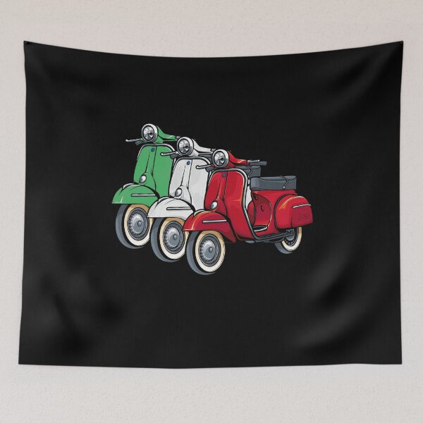 Item preview, Italy Classic Scooter Moped Bike Retro Love Vintage designed and sold by PartyShirts1.