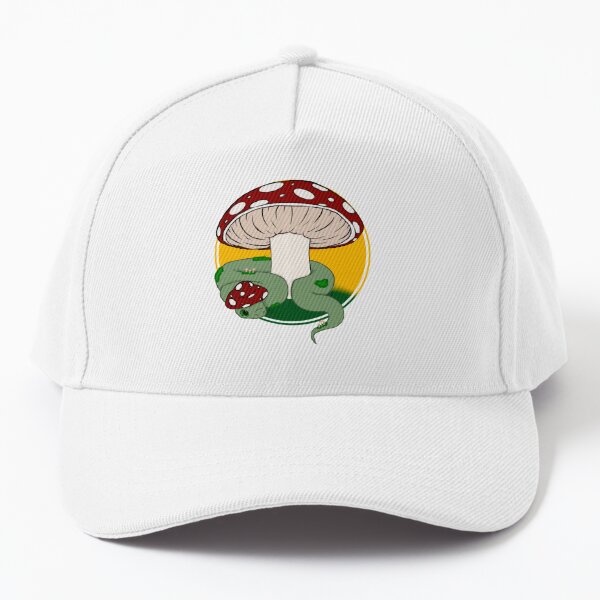 Trucker Hats for Men Psychedelic Mushroom Snapback Trucker Caps Mens  Trucker Hats Snapback Magic Mushrooms Trendy Funny Ball Cap White