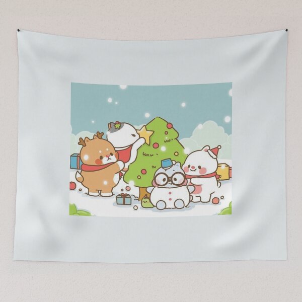 Item preview, Tonton Friends Characters And Christmas Tree designed and sold by malconerh.
