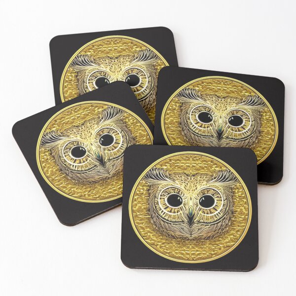 Item preview, Mystical Golden Owl designed and sold by Witsprings.