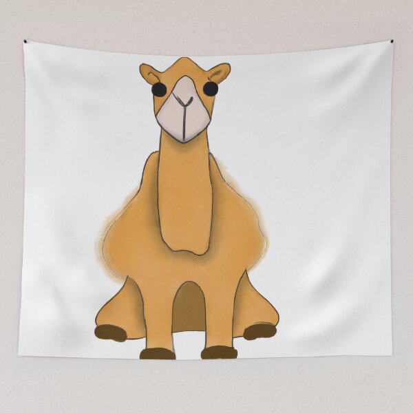 Item preview, Cute Camel Drawing designed and sold by WeHeartAnimals.