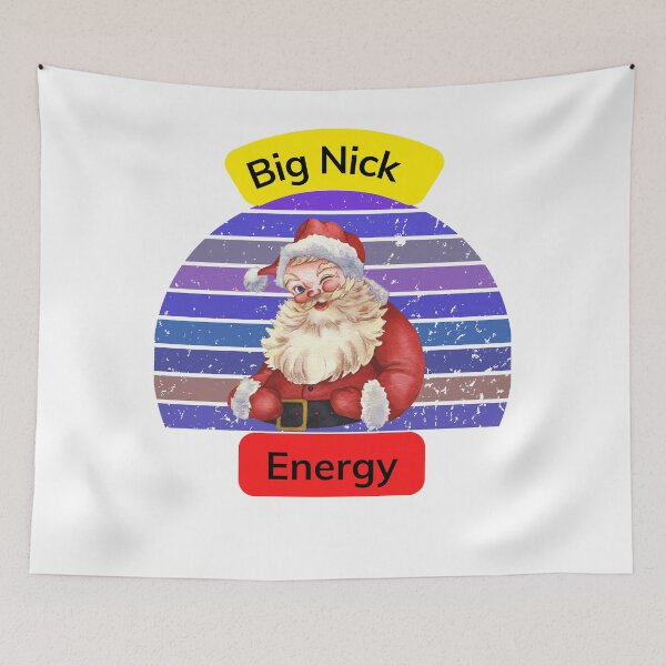 Item preview,  Big Nick Santa Energy - Retro Santa Xmas Christmas Sticker designed and sold by laouamra.