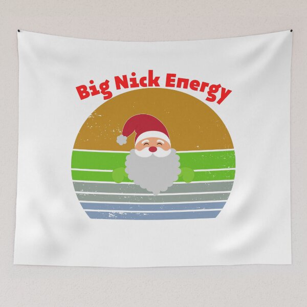 Item preview,  Big Nick Santa Energy - Retro Santa Xmas Christmas Sticker designed and sold by laouamra.