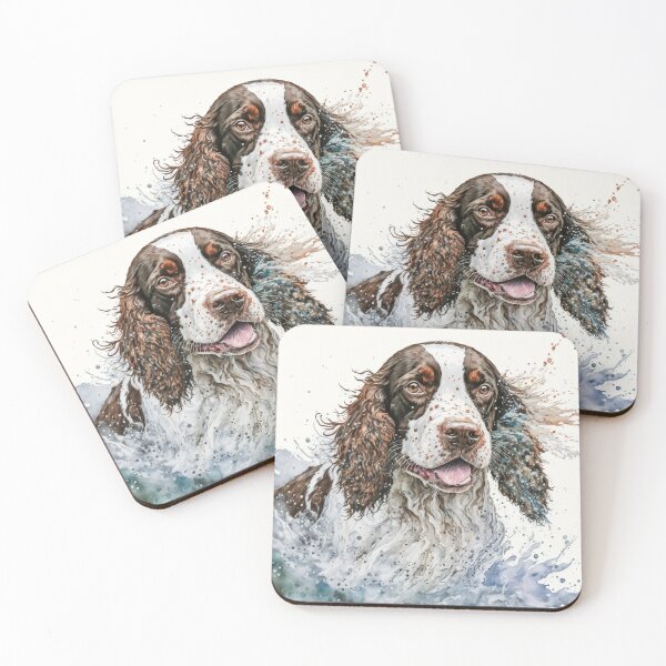 Item preview, English Springer Spaniel watercolor #2 designed and sold by Gypsykiss.