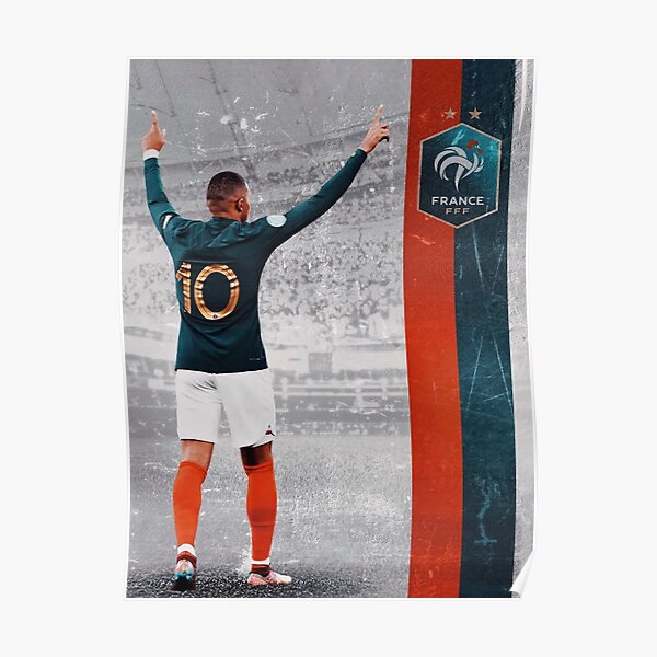 Kylian Mbappe Goal Celebration Poster For Sale By Arjun Hayden