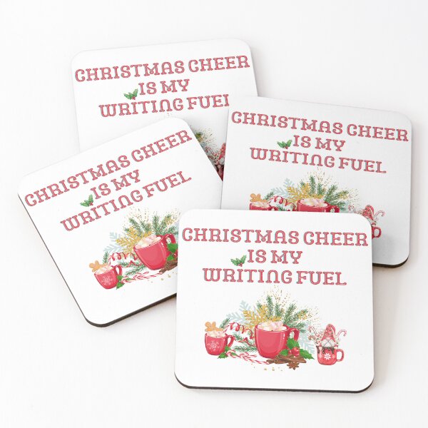 Item preview, Christmas Cheer Is My Writing Fuel - White Background designed and sold by TheKnightWriter.