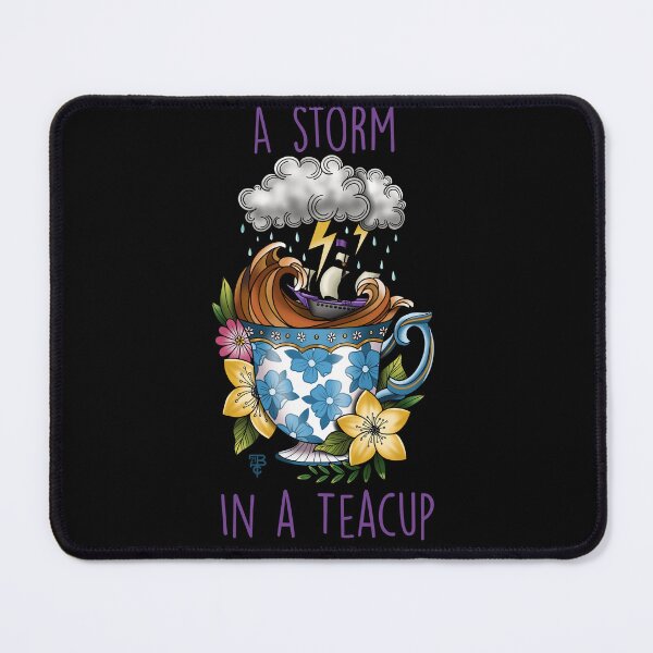 Item preview, Storm in a Teacup traditional tattoo design designed and sold by Bethcust.