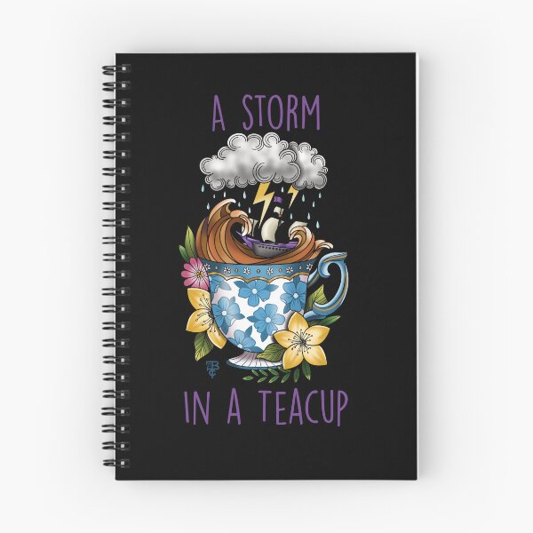 Item preview, Storm in a Teacup traditional tattoo design designed and sold by Bethcust.