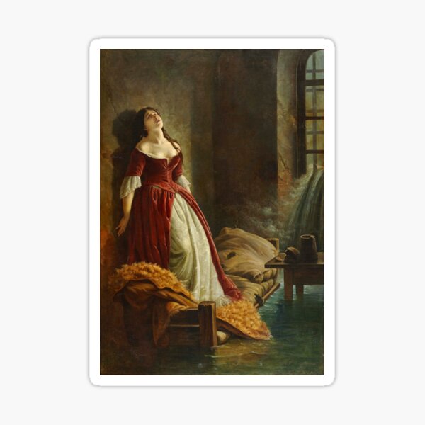 "Princess Tarakanova by Konstantin Dmitriyevich Flavitsky" Sticker for ...