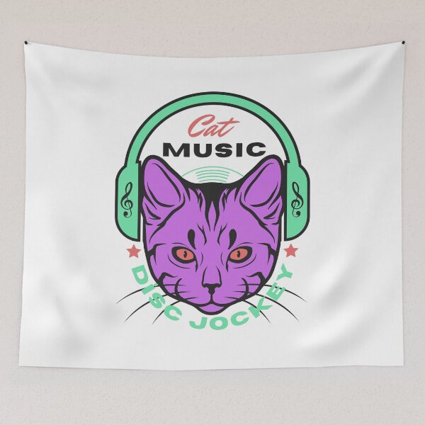 Item preview, Disc jockey de música de gato designed and sold by W&M Store.