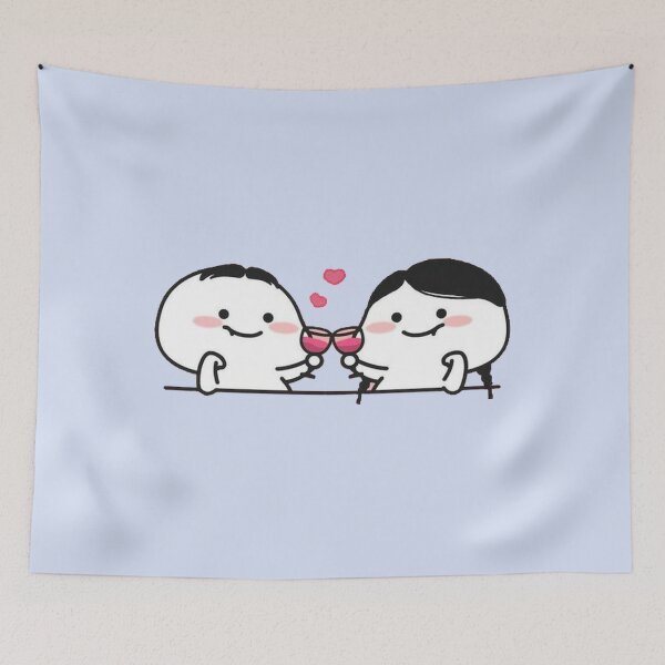 Item preview, Pentol Couple Drinking Cheer  designed and sold by malconerh.
