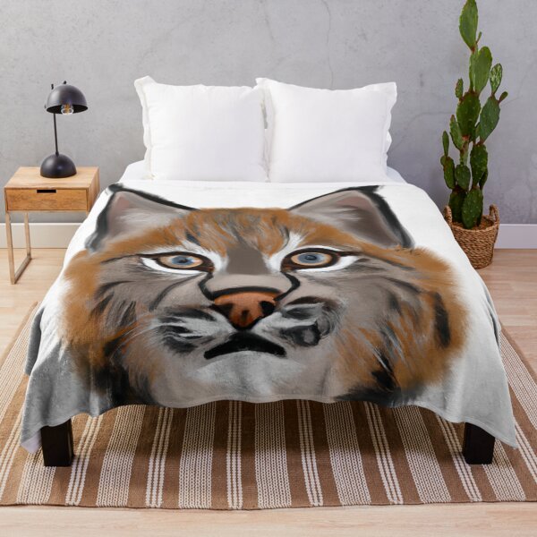 Item preview, Cute Bobcat Drawing designed and sold by WeHeartAnimals.