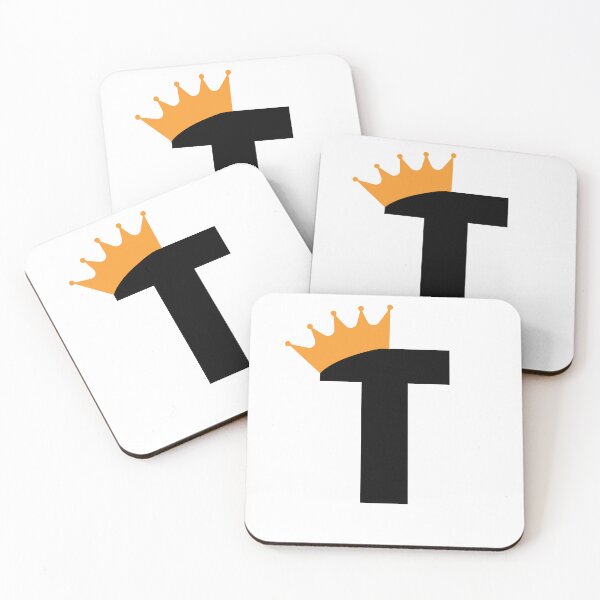 Item preview, Crowned Monogram Letter T designed and sold by Coffee Lifestyle.