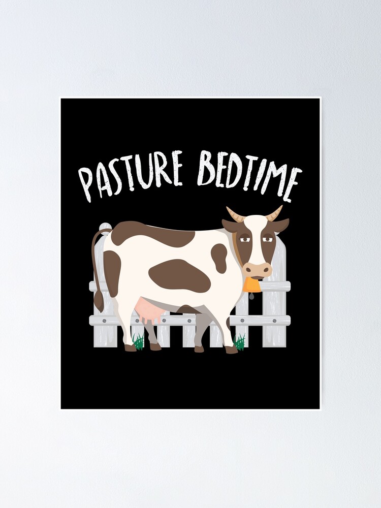 Pasture Bedtime Funny Cute Cow Pajamas Pj T Shirt