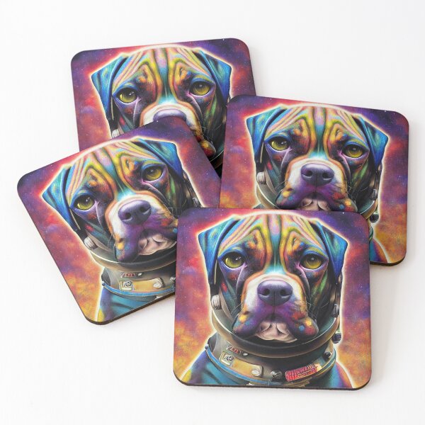 Item preview, Astronaut Boxer Puppy Nr. 4 designed and sold by thesupremewiz.
