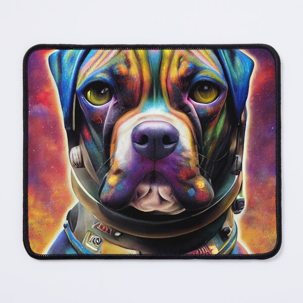 Item preview, Astronaut Boxer Puppy Nr. 4 designed and sold by thesupremewiz.