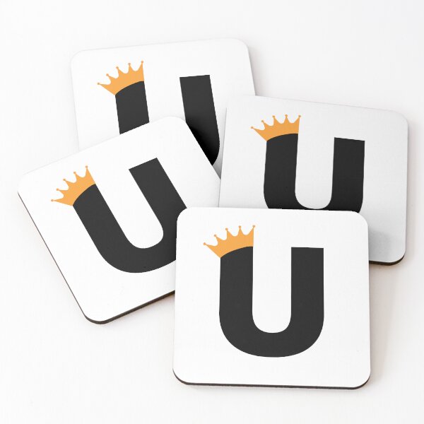 Item preview, Crowned Monogram Letter U designed and sold by Coffee Lifestyle.