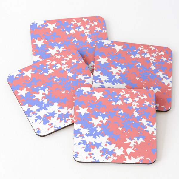 Item preview, Blue Red White Fourth Of July Stars Randomized designed and sold by awsomepatterns.