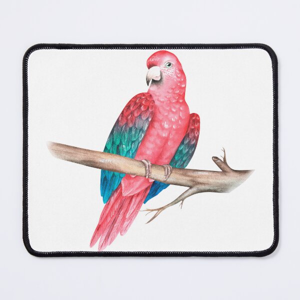 Item preview, Red macaw parrot on a branch. Watercolor illustration. designed and sold by Trilisti.