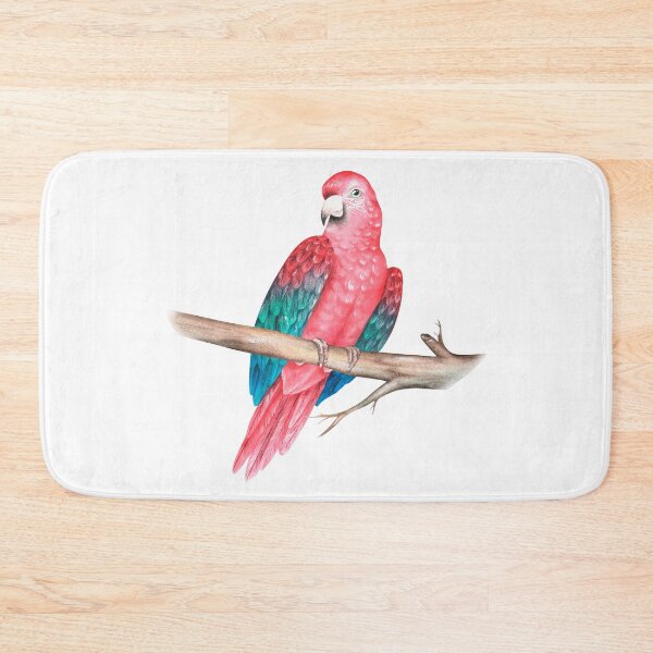 Item preview, Red macaw parrot on a branch. Watercolor illustration. designed and sold by Trilisti.