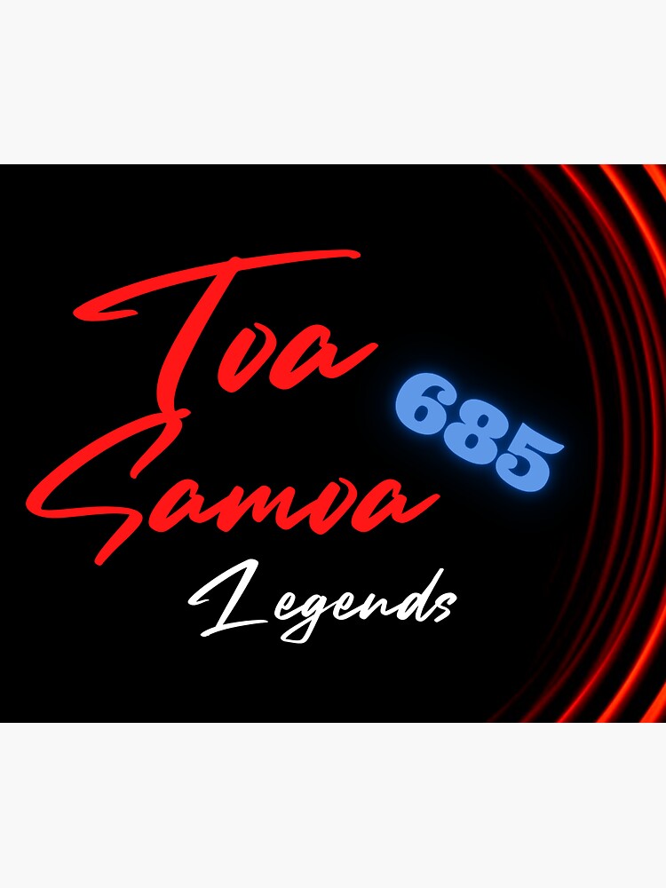 "Toa Samoa - Samoan Warrior Pride 685" Sticker for Sale by pug711 ...