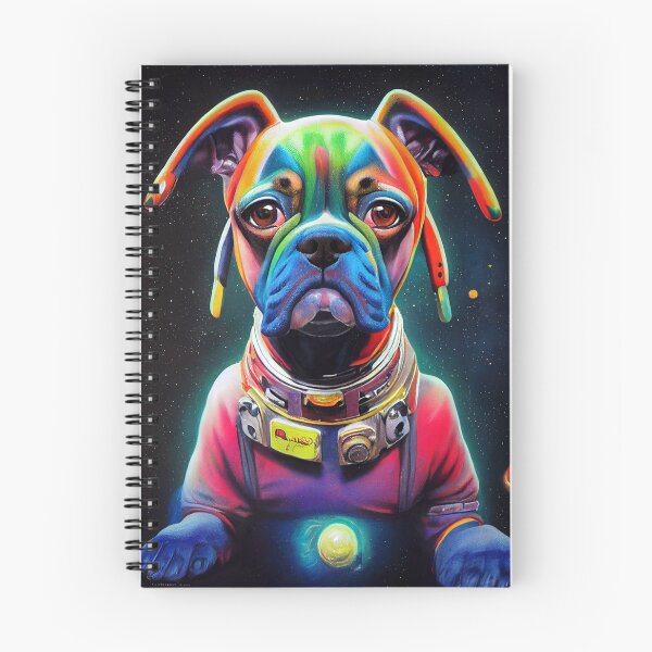Item preview, Astronaut Boxer Puppy Nr. 6 designed and sold by thesupremewiz.