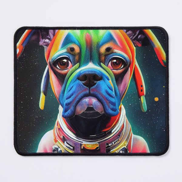 Item preview, Astronaut Boxer Puppy Nr. 6 designed and sold by thesupremewiz.
