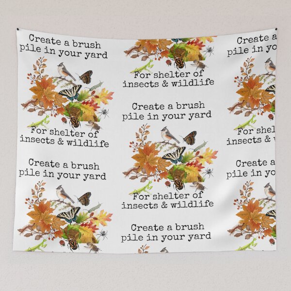 Item preview, Create A Brush Pile For Wildlife & Insects Colorful Design designed and sold by EarthArtDesigns.