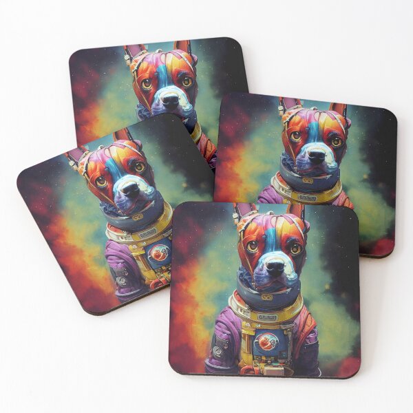 Item preview, Astronaut Boxer Puppy Nr. 7 designed and sold by thesupremewiz.