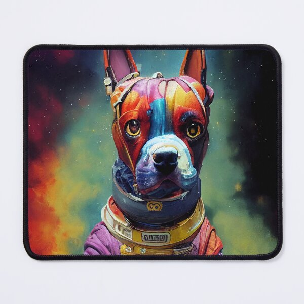 Item preview, Astronaut Boxer Puppy Nr. 7 designed and sold by thesupremewiz.
