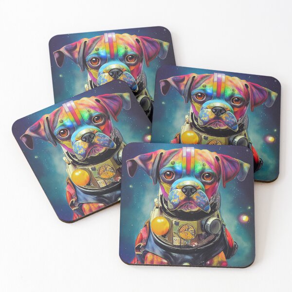 Item preview, Astronaut Boxer Puppy Nr. 8 designed and sold by thesupremewiz.