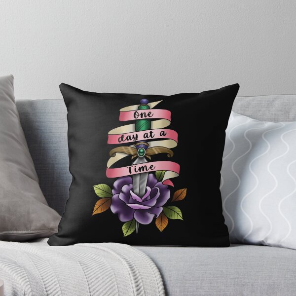 Item preview, One Day at a Time Dagger and Rose tattoo design designed and sold by Bethcust.
