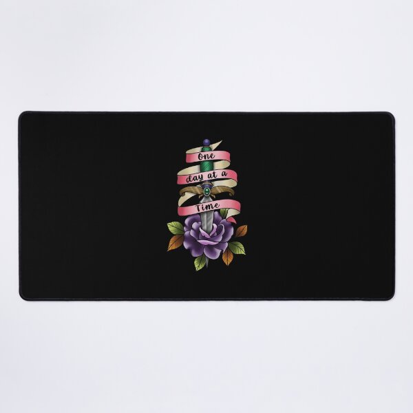 Item preview, One Day at a Time Dagger and Rose tattoo design designed and sold by Bethcust.