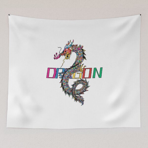 Item preview, Fiery Words: A Dragon Image with a Burst of Color designed and sold by illustratoral.