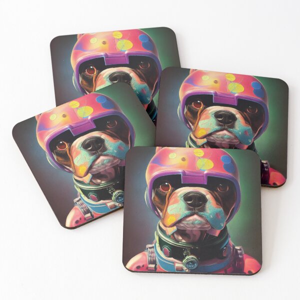 Item preview, Astronaut Boxer Puppy Nr. 9 designed and sold by thesupremewiz.