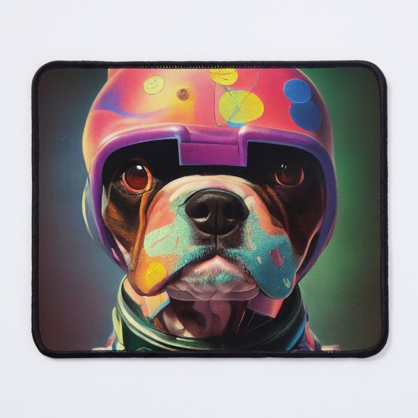 Item preview, Astronaut Boxer Puppy Nr. 9 designed and sold by thesupremewiz.