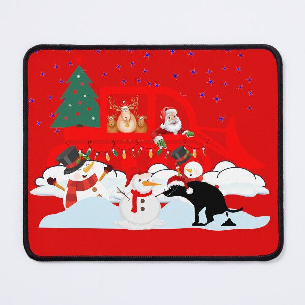 Item preview, Santa Plowing Christmas Snow and Pooping Dog designed and sold by Willyboy16.