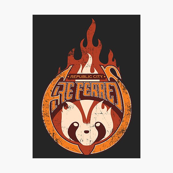 Vintage - Republic City Fire Ferrets Photographic Print