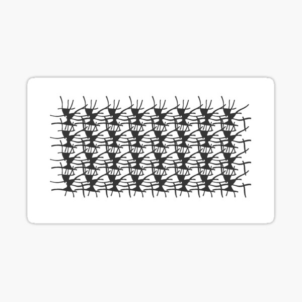 Hand-Drawn Contrast Pattern Sticker