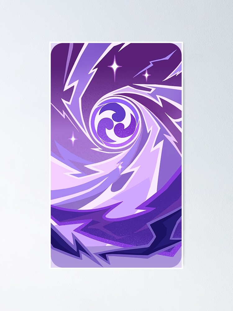 "Electro Element | Genshin Impact" Poster for Sale by sunichan | Redbubble