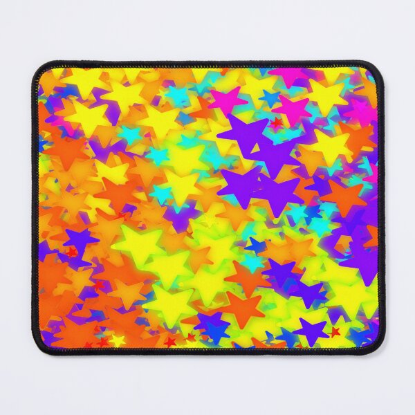 Item preview, Shinning Bright Neon Rainbow Stars designed and sold by awsomepatterns.