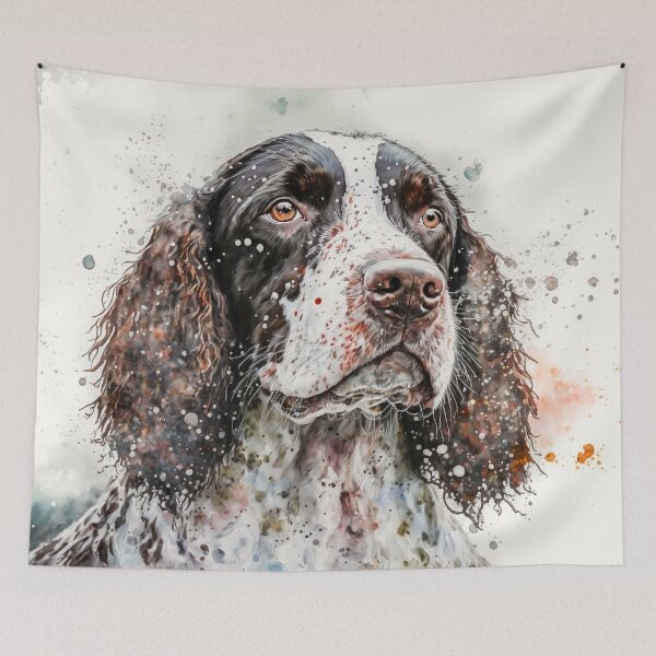 Item preview, English Springer Spaniel watercolor #4 designed and sold by Gypsykiss.