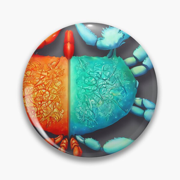 Artikelvorschau, Sternzeichen Krebs, leuchtende, lebendige Farben, illustrative Kunst, künstlerische Interpretation, Konzeptkunst entworfen und verkauft von LoveZodiac.