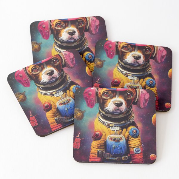 Item preview, Astronaut Boxer Puppy Nr. 13 designed and sold by thesupremewiz.